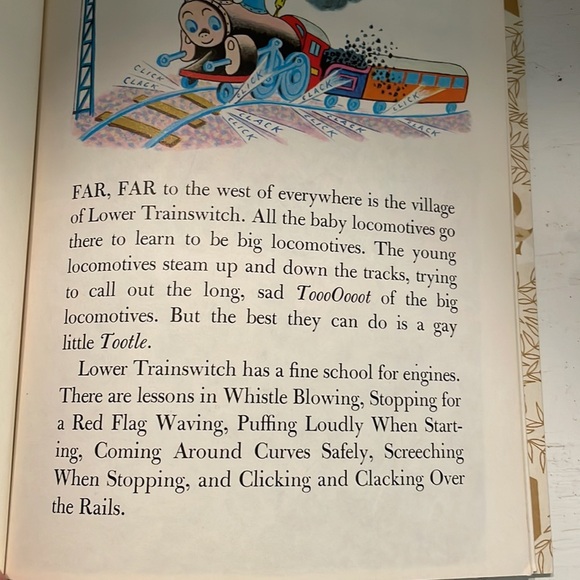 LIKE NEW Vintage 1996 A Little Golden Book Tootle hardcover book - Picture 6 of 9